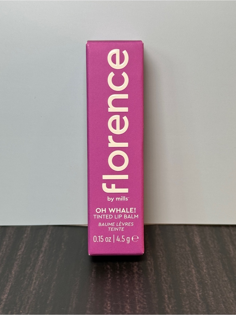 Florence by Mills Oh Whale! Tinted Lip Balm (Plum & Acai) NIB 4.5 g / 0.15 oz